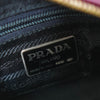 Prada Saffiano 皮革三角形徽标迷你单肩包（紫色）