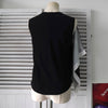 MM6 Maison Margiela 黑色转印无袖上衣