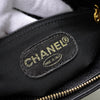 シャネル ロゴ キャビアスキン チェーン ショルダーバッグ  ブラック