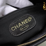 シャネル ロゴ キャビアスキン チェーン ショルダーバッグ ブラック - NEWSED