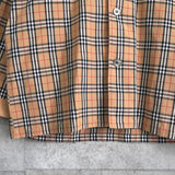 バーバリー ヴィンテージ ノバチェック 長袖シャツ パジャマシャツ ベージュ - NEWSED