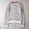 Lacoste Logo Patch Striped Cardigan in White for Women