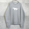 Maison Kitsune Sweatshirt with Fox Logo in Gray