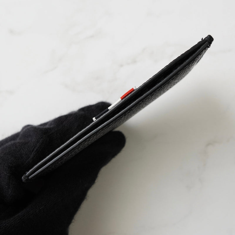 トムブラウン レザー パスケース カードケース ブラック - NEWSED