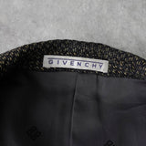 ジバンシィ シングル カシミヤ混紡 ツイード テーラードジャケット グレー - NEWSED