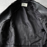 ビバスタジオ 本革 グレインレザー ダブル ライダースジャケット レザージャケット ブラック メンズ - NEWSED