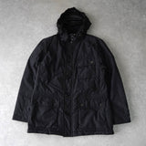 バーバリー ホースロゴ刺繍 ダウンジャケット ブラック - NEWSED