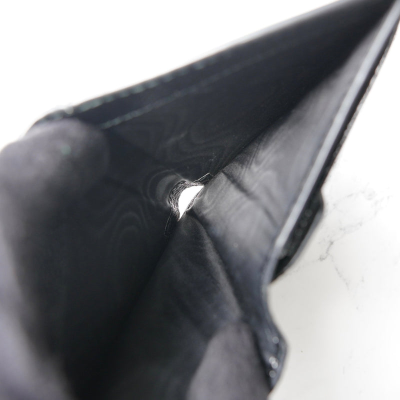 メゾン マルジェラ カレンダーロゴ レザー 二つ折り財布 コンパクトウォレット ブラック 箱付き - NEWSED