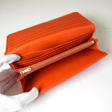 ロエベ アナグラム レザー 二つ折り 長財布 オレンジ - NEWSED