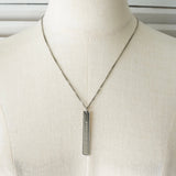 エムエムシックス メゾン マルジェラ プレート シルバー ネックレス - NEWSED