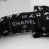 Chanel Coco Mark Ribbon All-over Print Headband Black