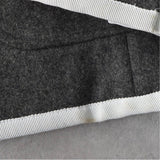 メゾン キツネ シングル テーラードジャケット ブレザー グレー/ホワイト - NEWSED