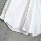 プレイ コム デ ギャルソン ハートロゴ 長袖シャツ ホワイト / ブラック - NEWSED