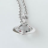 ヴィヴィアン ウエストウッド ミニオーブ ラインストーン ネックレス シルバー - NEWSED