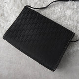 ディオール ヴィンテージ トロッター キャンバス/レザー ショルダーバッグ ブラック - NEWSED