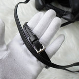 メゾンマルジェラ エムエムシックス レザー ジャパニーズバッグ ハンドバッグ ショルダーバッグ ブラック - NEWSED