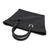ロエベ アナグラム キャンバス / レザー トートバッグ ブラック - NEWSED