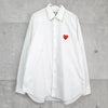 Play Comme des Garcons Heart Logo Long Sleeve Shirt White Shirt White