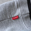 Supreme Logo 双色灰色连帽衫