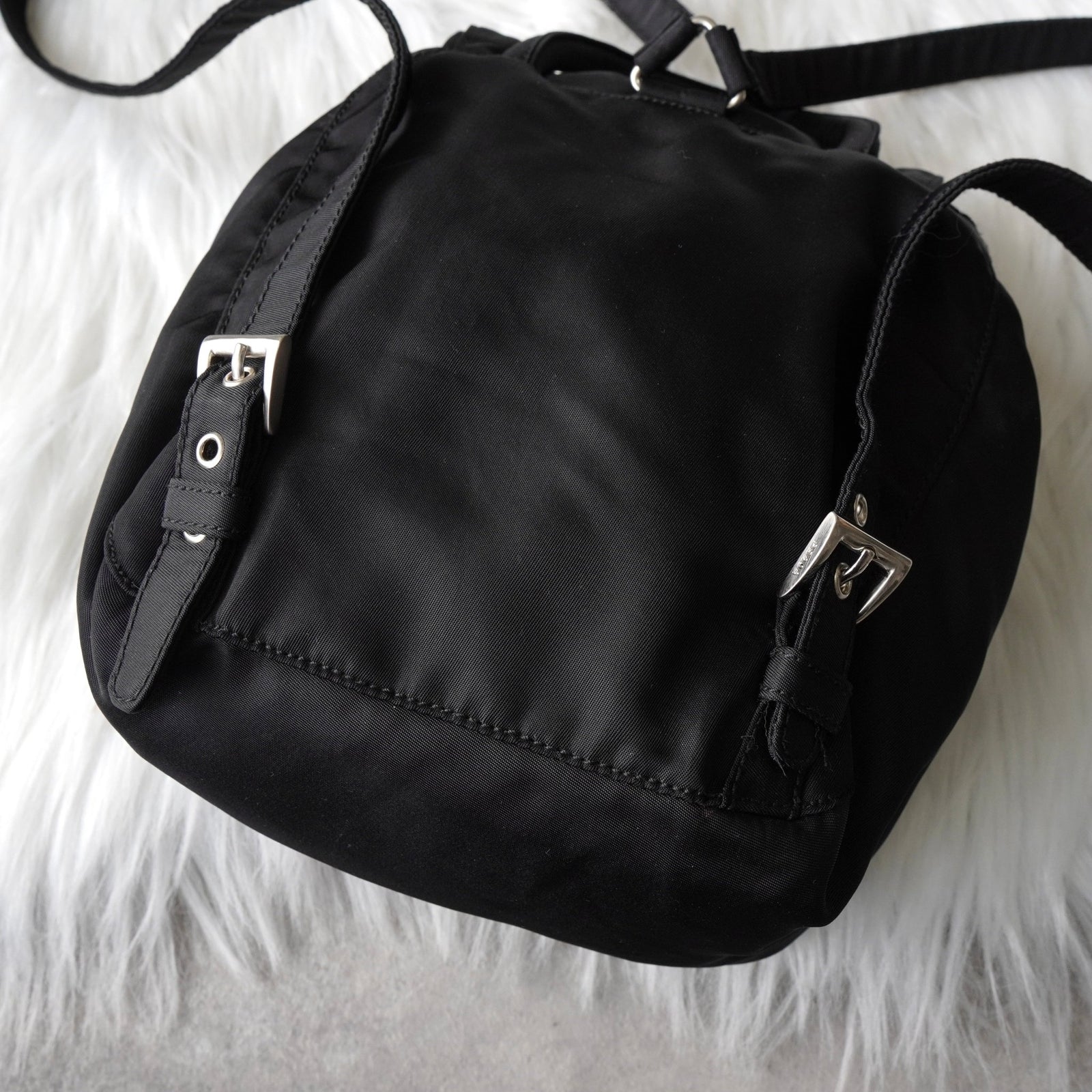 【極美品】PRADA ポコノ　バックパック　テスートナイロン　トライアングルロゴ プラダ ポコノ テスート ナイロン ミニリュックサック