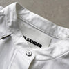 Jil Sander Mao Collar Long Sleeve Shirt in White