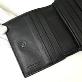 ボッテガ イントレチャート レザー 二つ折り財布 ブラック - NEWSED