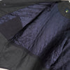Lacoste cashmere wool metal logo badge padded jacket mid-length coat charcoal grey