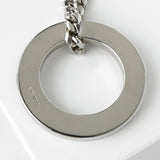 セリーヌ ヴィンテージ サークルロゴ シルバー ネックレス - NEWSED