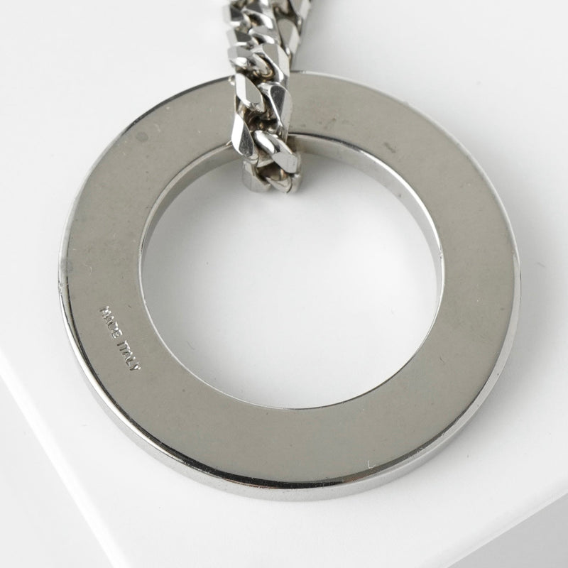 セリーヌ ヴィンテージ サークルロゴ シルバー ネックレス - NEWSED