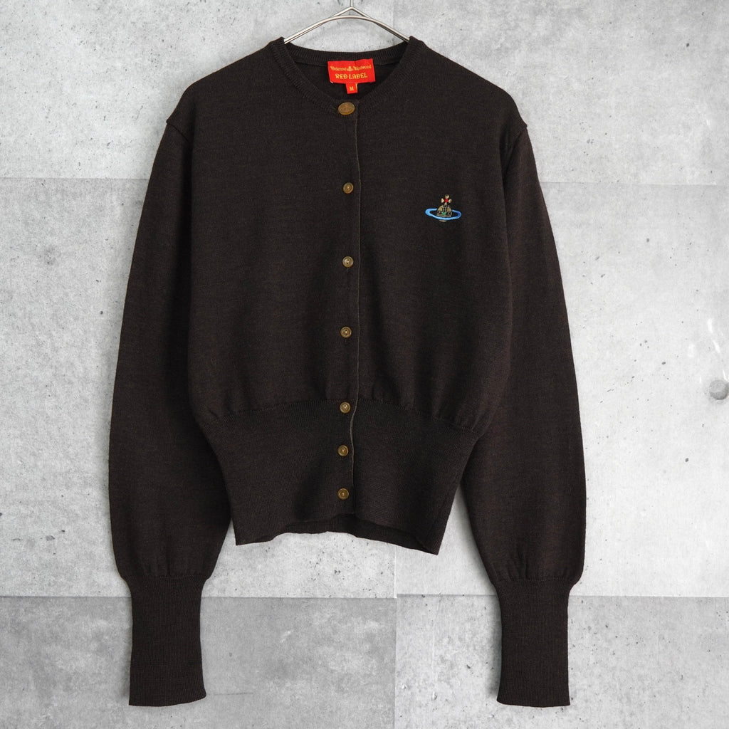 Vivienne Westwood Orb Knit Cardigan for Women, Brown
