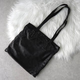 プラダ ステッチ ナッパレザー トートバッグ ブラック - NEWSED