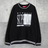黑色 Supreme 徽标运动衫