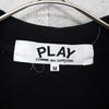 プレイ コムデギャルソン ハートロゴ 半袖ポロシャツ ブラック