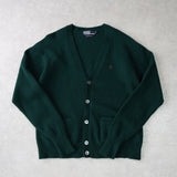 ポロ バイ ラルフローレン カーディガン ロゴ刺繍 グリーン - NEWSED