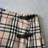 バーバリー ブルー レーベル ノバチェック プリーツ ウール ミニスカート ベージュ