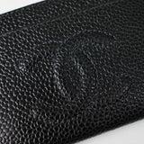 シャネル ココマーク キャビアスキン カードケース ブラック - NEWSED