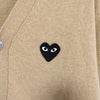 Play Comme des Garcons 爱心徽标开衫 米色