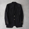 グッチ 金ボタン シングル テーラードジャケット ブレザー ブラック