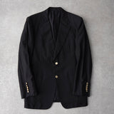 グッチ 金ボタン シングル テーラードジャケット ブレザー ブラック - NEWSED