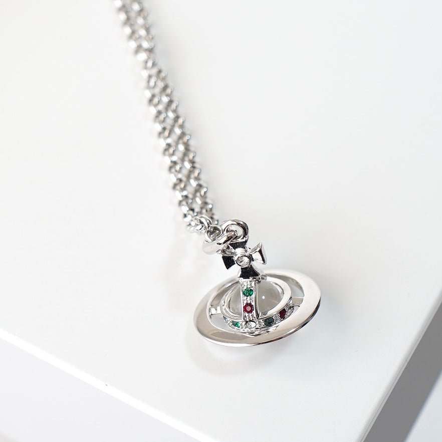 ヴィヴィアン ウエストウッド オーブロゴ シルバー ネックレス