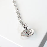 ヴィヴィアン ウエストウッド オーブロゴ シルバー ネックレス - NEWSED