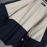 ポロ ラルフローレン スエード切り替え コーデュロイ襟 キルティングジャケット ネイビー - NEWSED