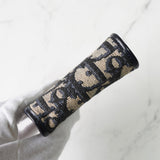 ディオール トロッター キャンバス/レザー がま口 コインケース ネイビー - NEWSED