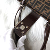Fendi Vintage Zucca 帆布手提包，棕色