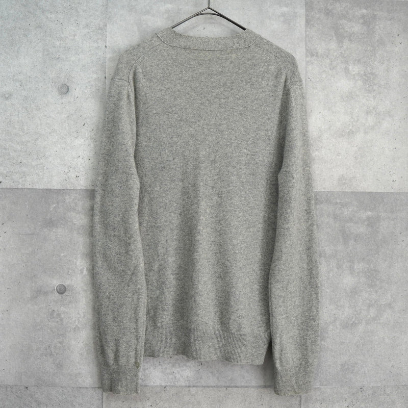 プレイ コム デ ギャルソン ハートロゴ カーディガン グレー - NEWSED