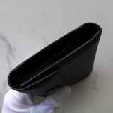 プラダ サフィアーノ レザー 三つ折り財布 三角プレート ブラック - NEWSED