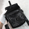 Bottega Veneta Intrecciato 皮革单肩包 Pochette 黑色