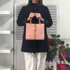 Gucci Jackie Suede/Leather Handbag Pink/Beige