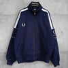 フレッドペリー トラックジャケット ロゴ刺繍 ネイビー