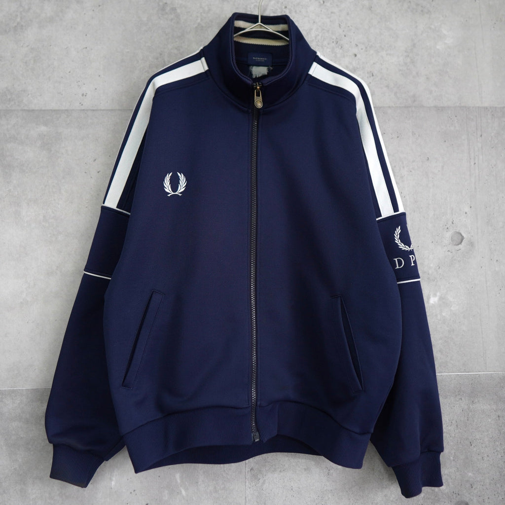 フレッドペリー トラックジャケット ロゴ刺繍 ネイビー